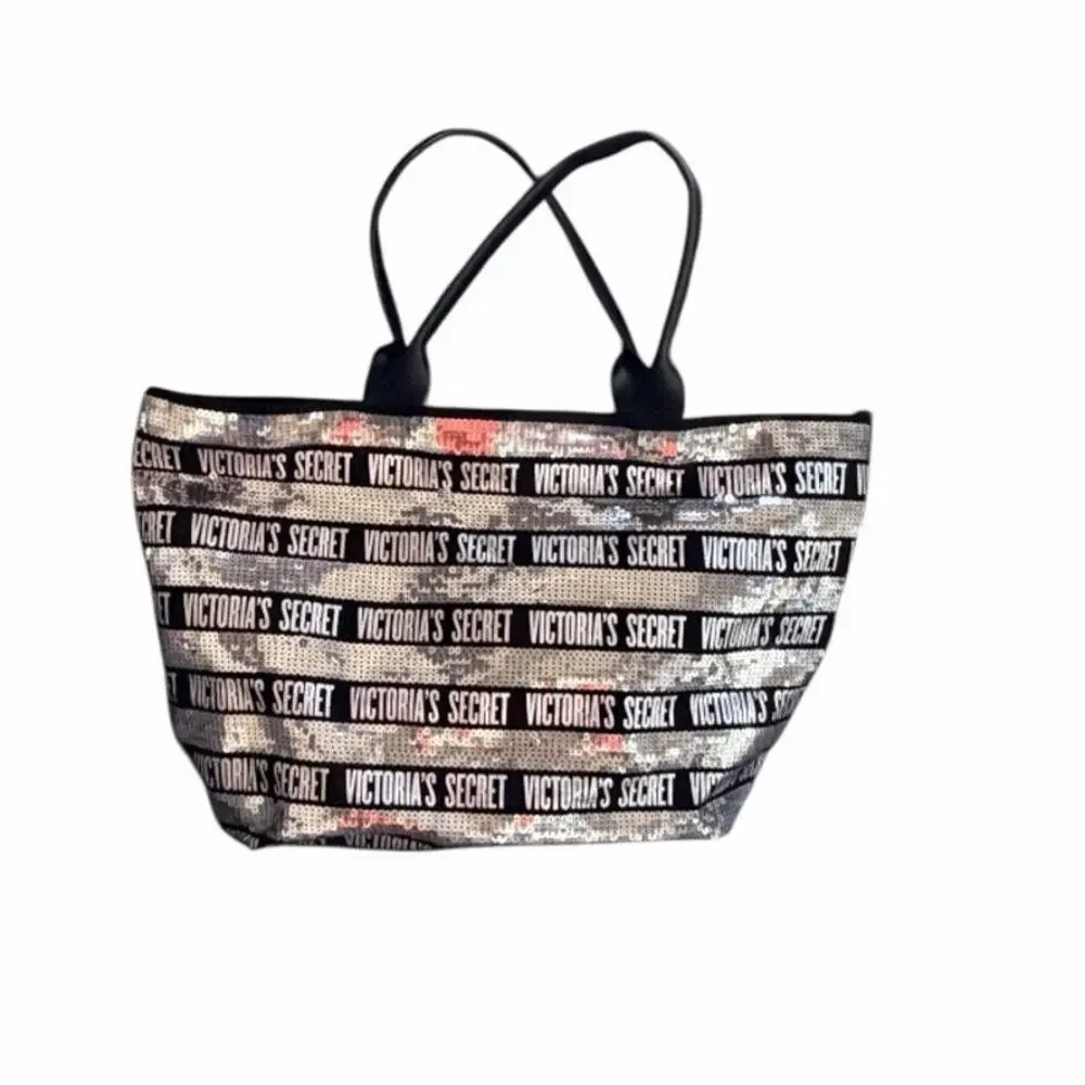 Victoria's Secret Sequin Logo Travel Tote